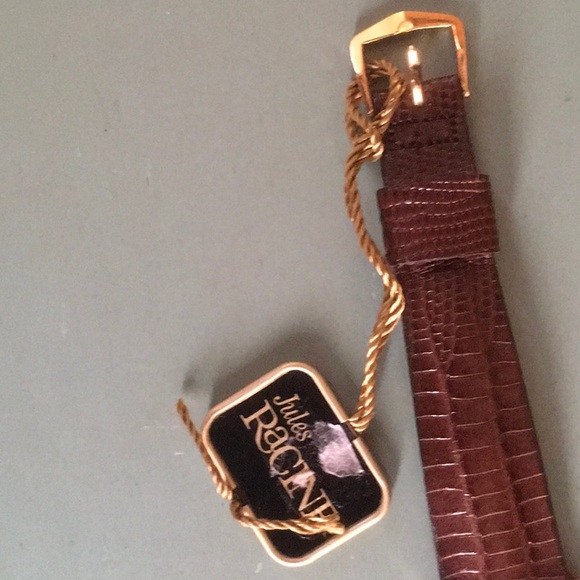 Jules RaCine Gold Liberty Coin Face Wrist Watch - Picture 5 of 16